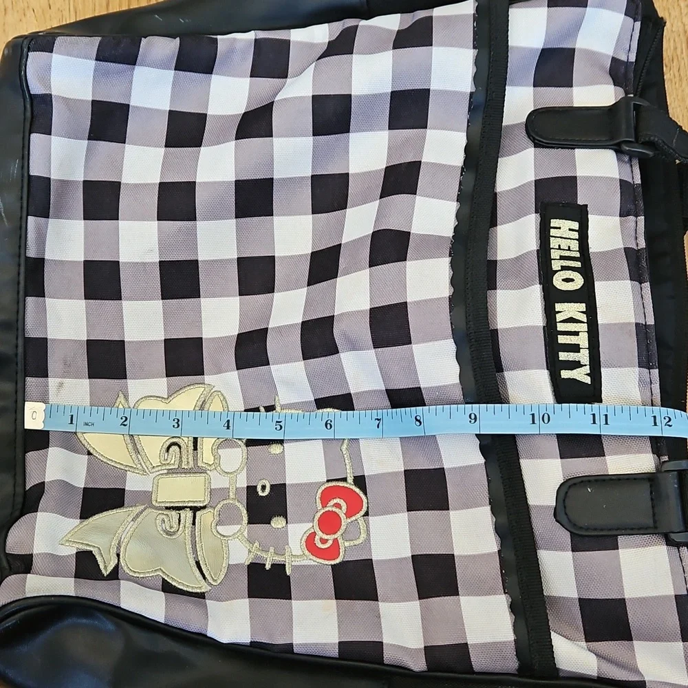 Hello Kitty Black and White Gingham Tote